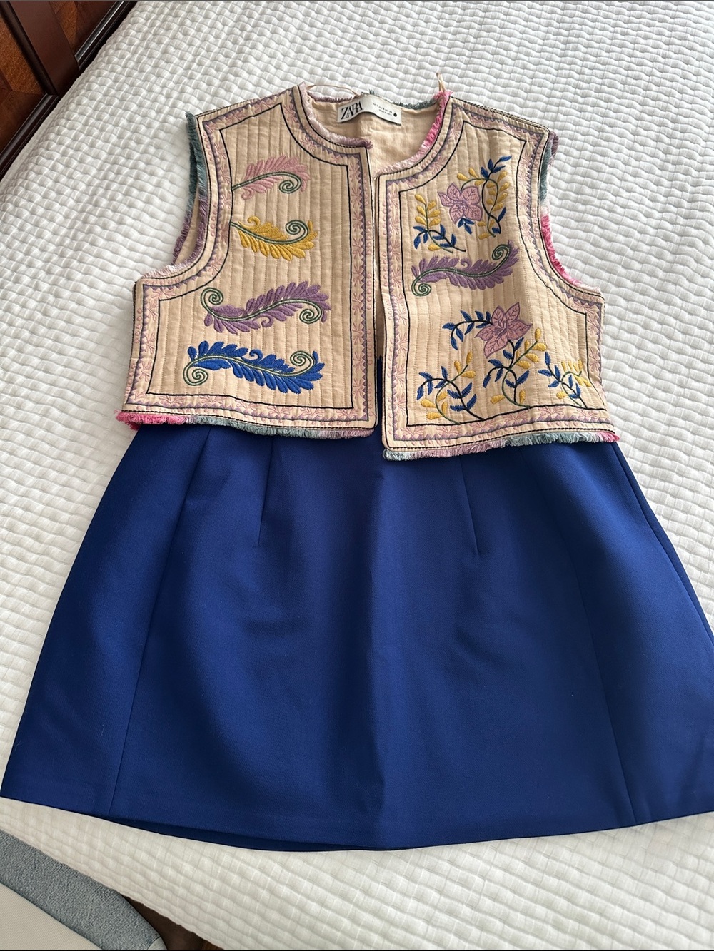 Zara Royal Blue Mini Skirt